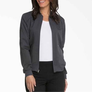Dickies Women's Balance Zip Front Scrub Jacket, Medium